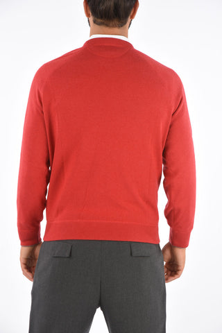Virgin Wool and Cashmere Crew-Neck Sweater