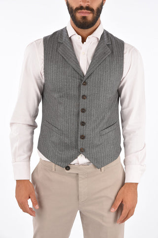 Gilet Gessato in Lana