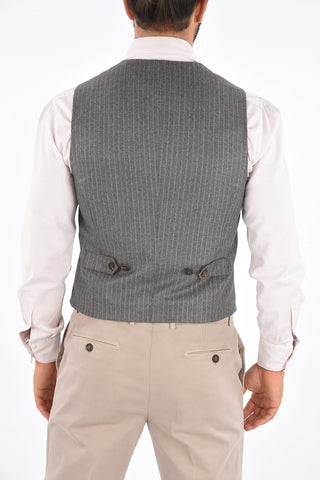 Gilet Gessato in Lana