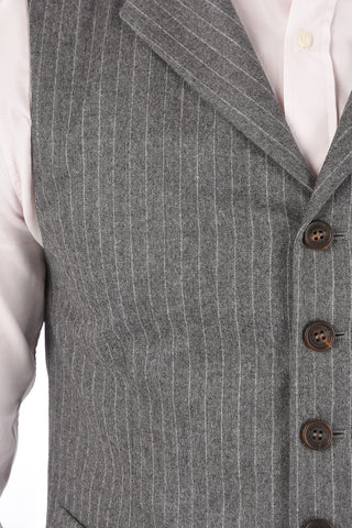 Gilet Gessato in Lana
