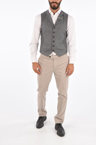 Gilet Gessato in Lana