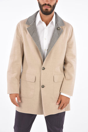 Cashmere and Silk Reversible Coat