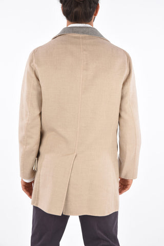 Cappotto Reversibile in Cashmere e Seta