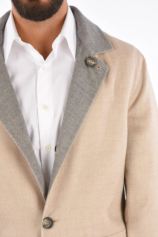 Cappotto Reversibile in Cashmere e Seta