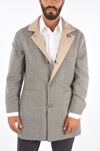 Cappotto Reversibile in Cashmere e Seta