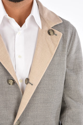Cappotto Reversibile in Cashmere e Seta