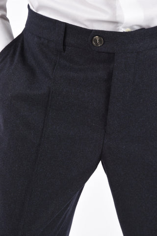 Single Pleat LEISURE FIT Wool Pants