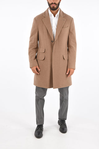 Cappotto 3 Bottoni in Lana e Cashmere