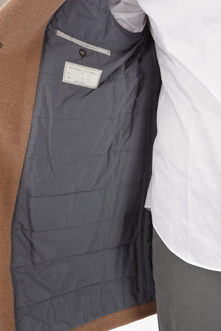 Cappotto 3 Bottoni in Lana e Cashmere