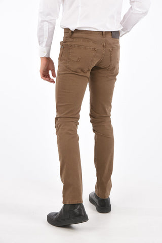 ID Embroidered Five Pocket Pants