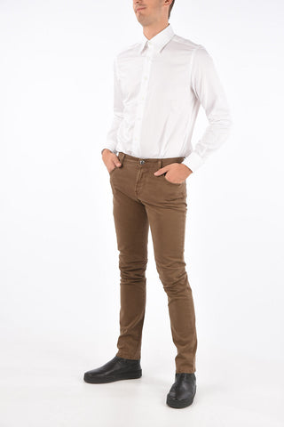 ID Embroidered Five Pocket Pants