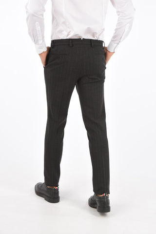 Virgin Wool Pencil Striped Unlined Suit