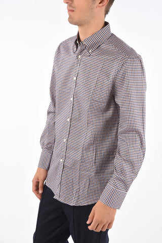 Camicia Button-Down Mini Check Slim Fit 