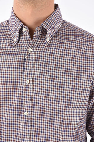 Camicia Button-Down Mini Check Slim Fit 