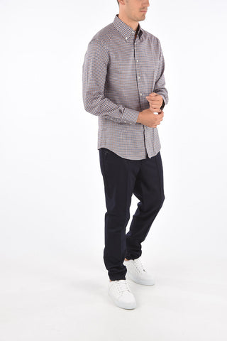 Camicia Button-Down Mini Check Slim Fit 
