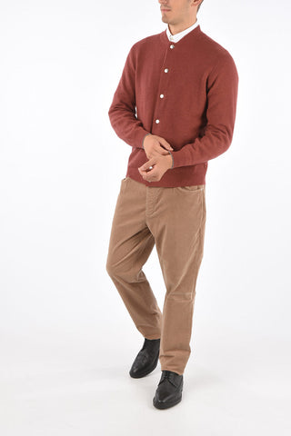Ribbed Snap Button Cardigan