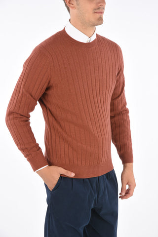 Maglia Girocollo in Casmere  a Costine