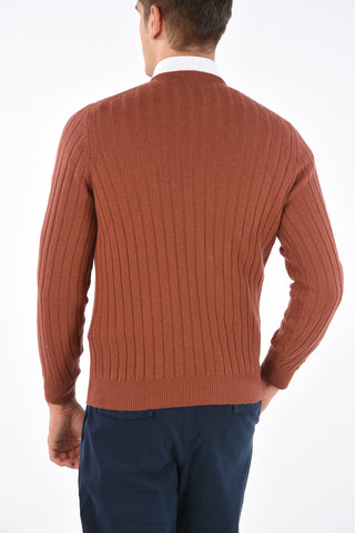 Maglia Girocollo in Casmere  a Costine