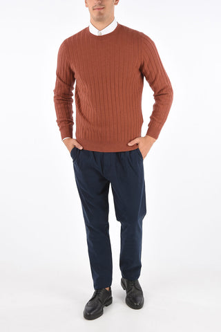 Maglia Girocollo in Casmere  a Costine