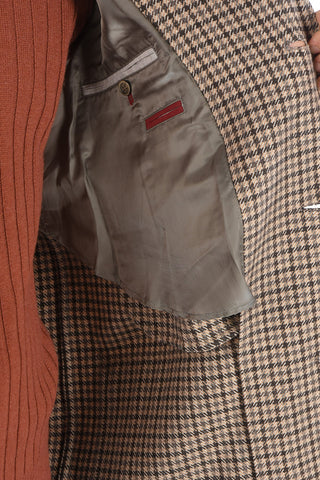 Cappotto Pied de Poulé in Lana e Cashmere
