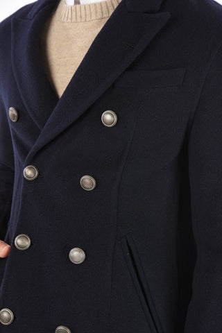 Caban Doppiopetto in Lana e Cashmere