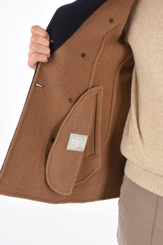 Caban Doppiopetto in Lana e Cashmere