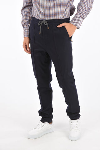 Pantaloni in Lana LEISURE FIT ad 1 Pince