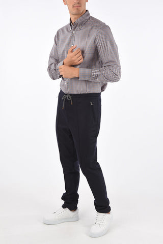 Pantaloni in Lana LEISURE FIT ad 1 Pince