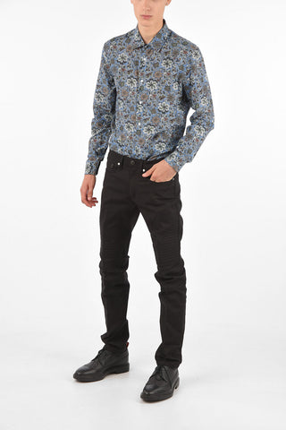 Stretch Cotton Skinny Fit Utility Pants