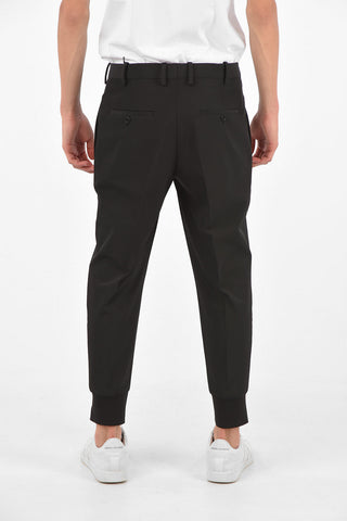 Pantaloni Slim Fit a Vita Bassa con Tasche a Filo