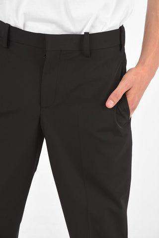 Pantaloni Slim Fit a Vita Bassa con Tasche a Filo