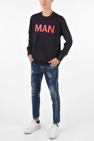 JUNYA WATANABE Felpa Girocollo Stampata
