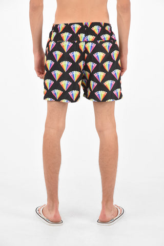 printed swim shorts