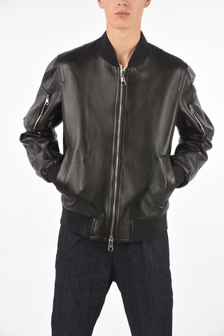 Soft Leather MINIMALIST Skinny Fit Bomber