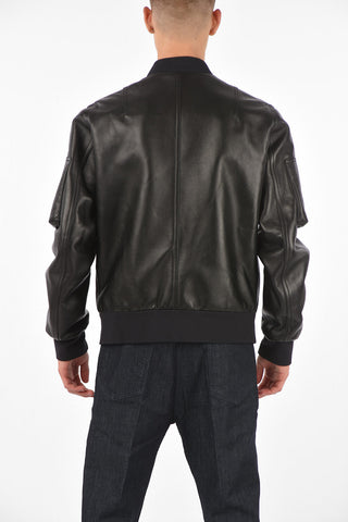 Soft Leather MINIMALIST Skinny Fit Bomber