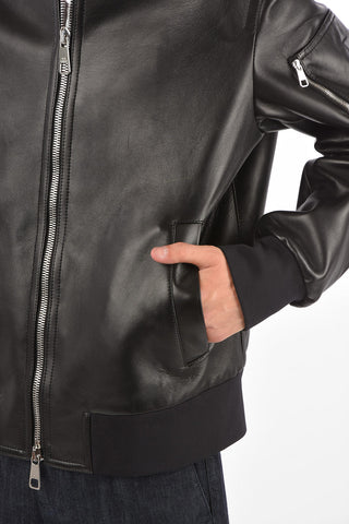 Soft Leather MINIMALIST Skinny Fit Bomber