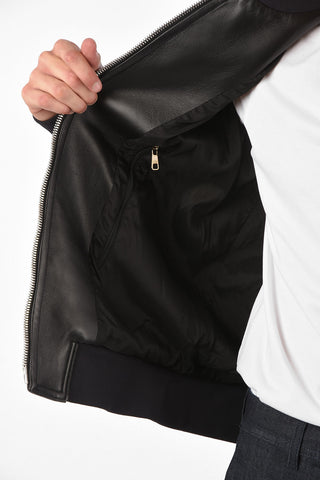 Soft Leather MINIMALIST Skinny Fit Bomber