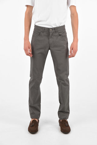 Mid Rise Stretchy Cotton Smart Pants