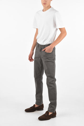 Mid Rise Stretchy Cotton Smart Pants