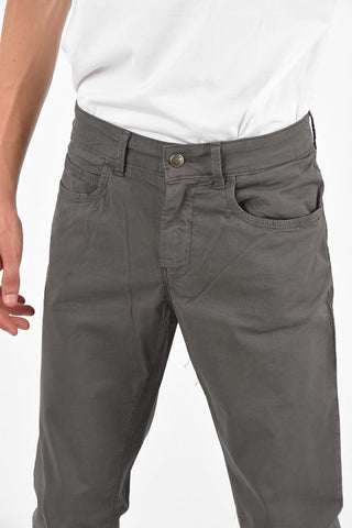 Mid Rise Stretchy Cotton Smart Pants