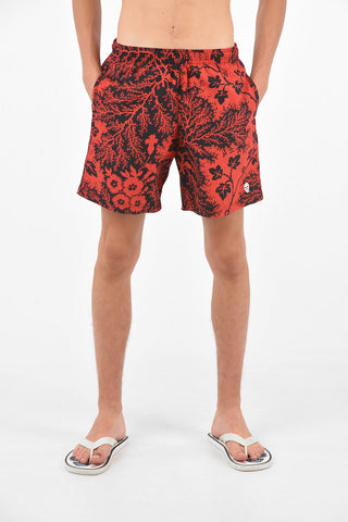 Elastic Waist Band Printed Swimshorts