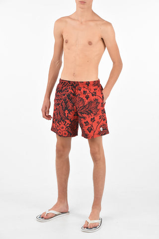 Elastic Waist Band Printed Swimshorts