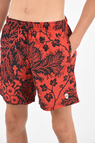 Elastic Waist Band Printed Swimshorts