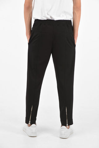 Ankle Zipped Regular Waist Slim Fit Joggers