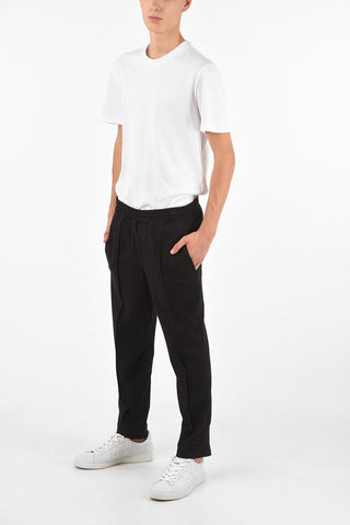 Ankle Zipped Regular Waist Slim Fit Joggers