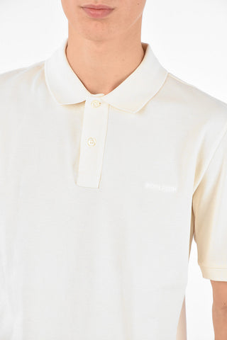 Polo in Cotone Stretch con Logo Ricamato 