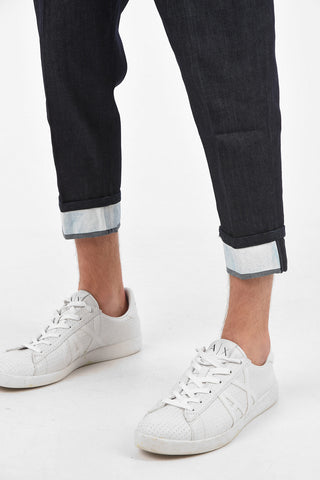 Cuffed Hem Dropped Crotch Jeans 15 Cm