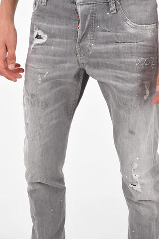 Distressed SEXY TWIST Slim Fit Jeans 15 Cm