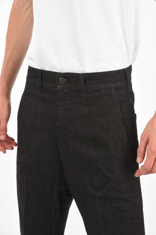 Cuffed Hem Dropped Crotch Jeans 15 Cm