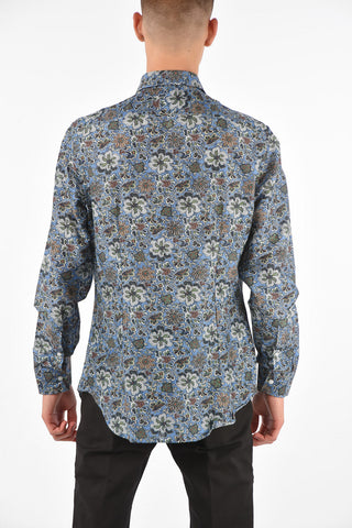CC COLLECTION Camicia Floreale in Cotone e Seta